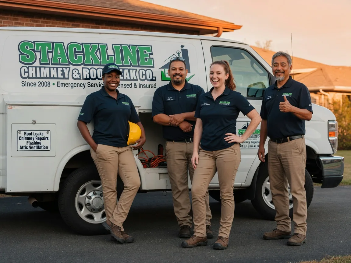 Chimney flashing repair company in Spencerville, OK